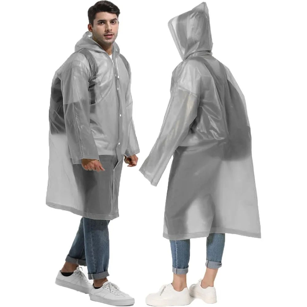 Emergency Poncho Rain - ﻿ 1/2 adet kompakt yeniden kullanılabilir