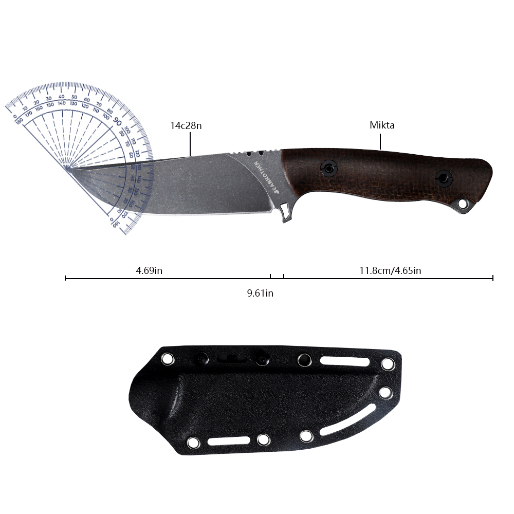 Kılıflı Tam Tang Sabit Namlulu - Bushcraft Knife Fixed incelemesi ve fiyatı