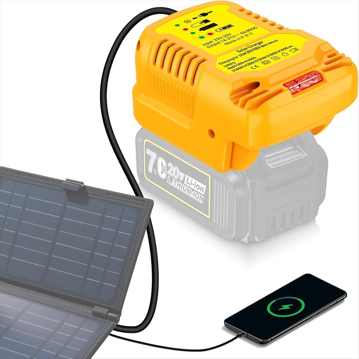 Dewalt 20V/60V Pil için Güneş  - Solar Emergency Charger incelemesi ve fiyatı