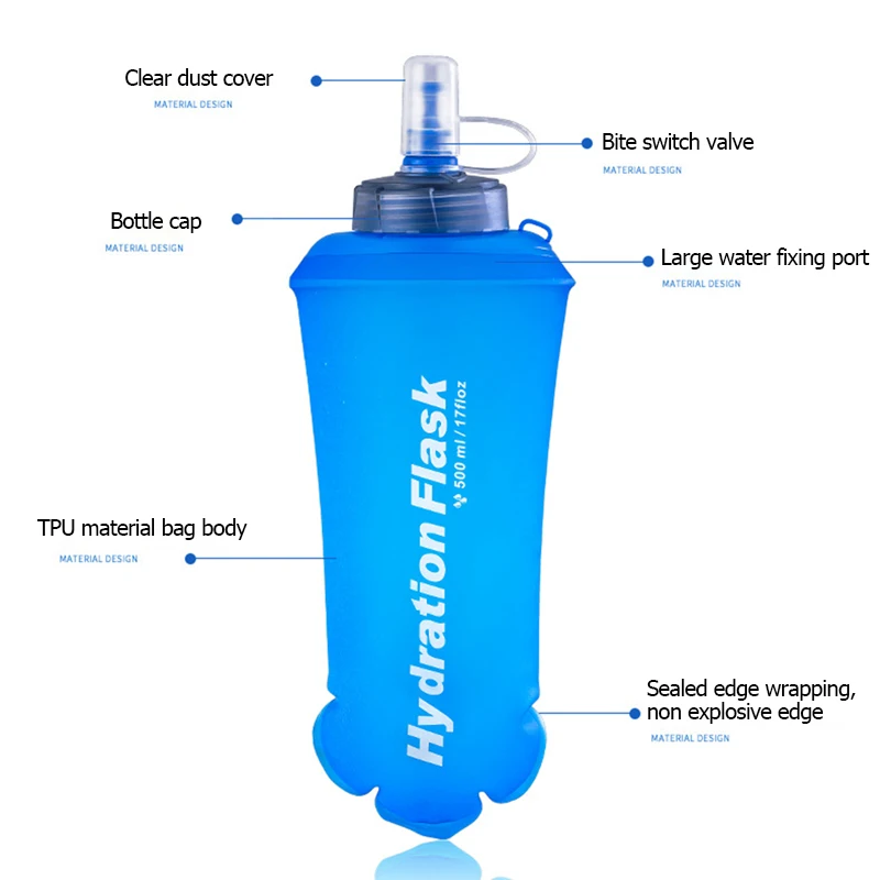 250ml 500ml 750ml Taşınabilir  - Water Bag Collapsible incelemesi ve fiyatı